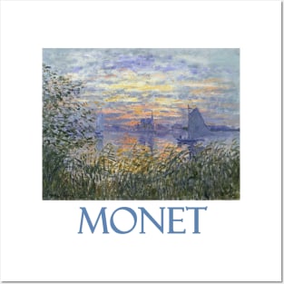 Boats Moored at Le Petit-Gennevilliers by Claude Monet Posters and Art